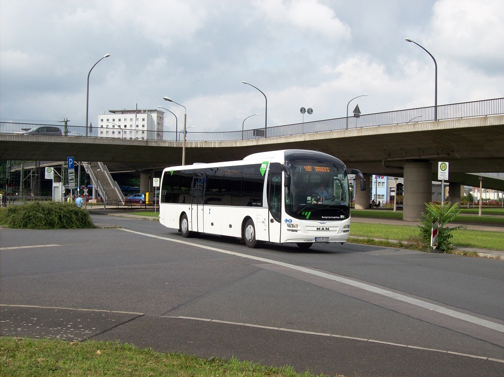 MAN ÜL 364 Lion´s Regio - ERZ RV 459 - Wagen 35-8460 - in Dresden, Ammon-/Budapester Straße - am 4-August-2014