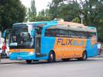 flixbus-gmbh/359712/mb-travego-ii-rhd---m MB Travego II RHD - M JJ 7505 - in Dresden, Bayrische Straße (am Hbf) - am 12-August-2014